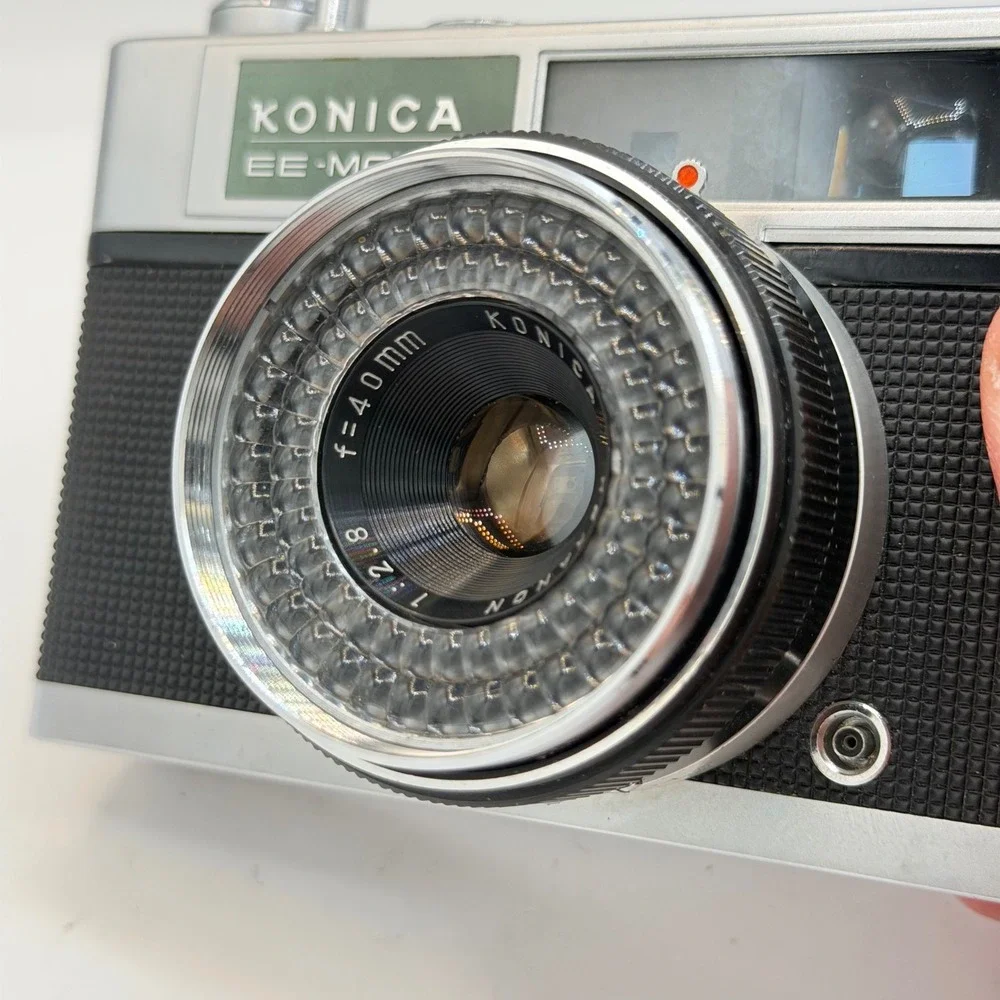 Konica EE-Matic Deluxe 35mm Film Rangefinder Camera Hexanon 40mm f2.8 Lens